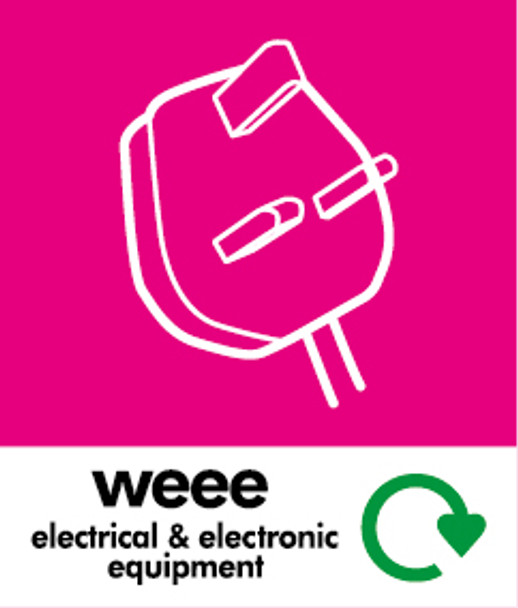 Small Recycling Bin Sticker - WEEE Electrical Equipment - PC85WE