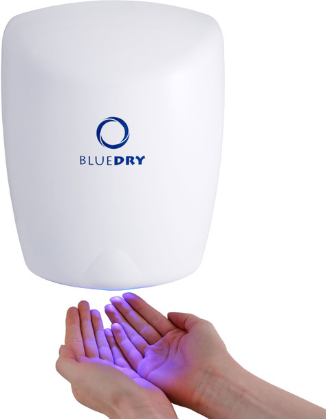 HD-BD1015W - BlueDry Mini Jet Hand Dryer - White - In Use