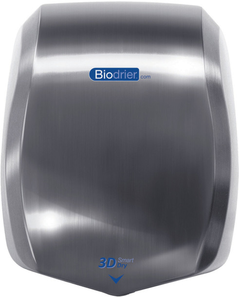 HD-BSD60K - Biodrier 3D Smart Dry Hand Dryer - Stainless Steel - Front