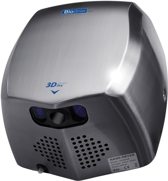 HD-BSD60K - Biodrier 3D Smart Dry Hand Dryer - Stainless Steel - Bottom