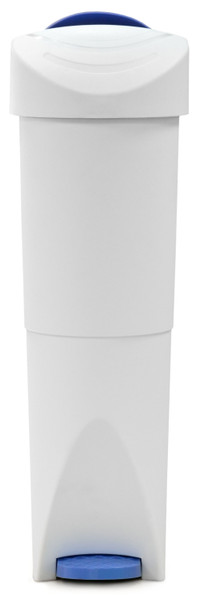 WR-FQ-1003 - Pedal Operated Sanitary Bin - 20 Ltr - White/Blue - Front