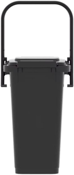 WB25BLA - Kerbside Waste & Recycling Caddy Bin - 25 Ltr - Black - Back