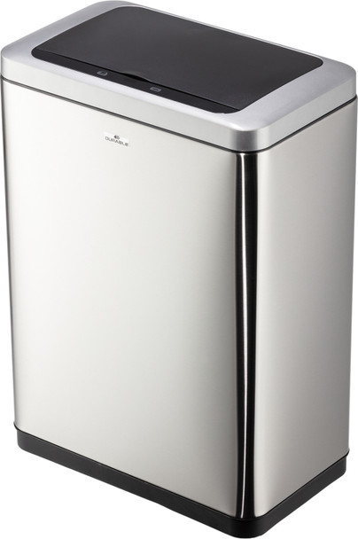 342423 - Durable No Touch Duo Sensor Bin - 2 x 20 Ltr - Silver