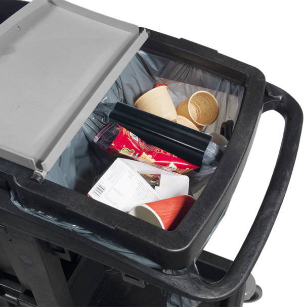 EM-3 - Numatic ECO-Matic EM3 Cleaning Trolley - Overhead of Waste Disposal Area