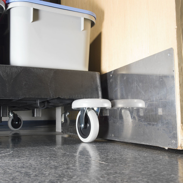 EM-3 - Numatic ECO-Matic EM3 Cleaning Trolley - Close-up of Wheel Bumpers