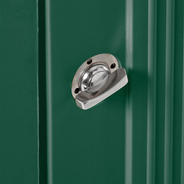 FG396400DGRN - Rubbermaid Landmark - 189 Ltr - Dark Green - Close-up of Lock