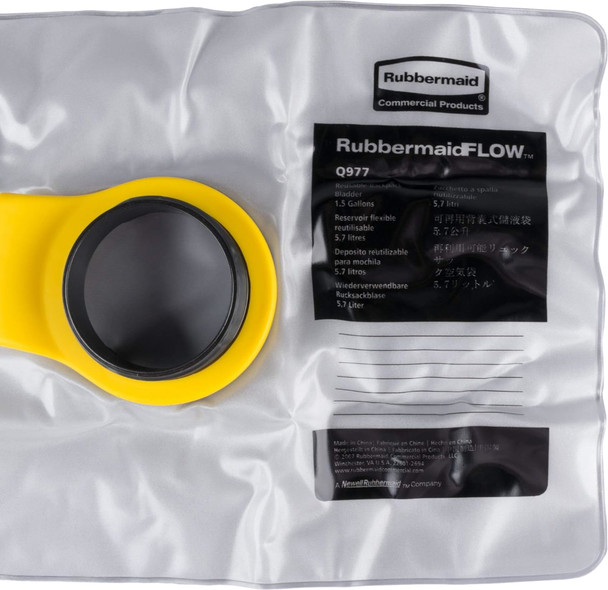 FGQ977000000 - Rubbermaid FLOW Backpack Replacement Bladder - 5.6 Ltr - Opening Close-up