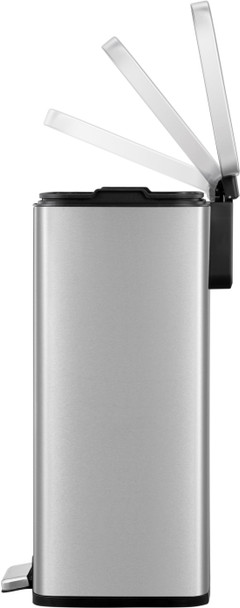 EK9361MT2025 - EKO Maddison Dual Stream Kitchen Pedal Bin - 25 + 20 Ltr - Stainless Steel