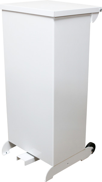 SOPED90 - Soho Metal Pedal Bin - 90 Ltr - White Body & White Lid