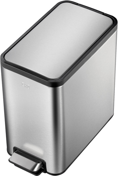 EK9376MT8 - EKO Ecoslim Pedal Bin - 8 Ltr - Stainless Steel - Overhead