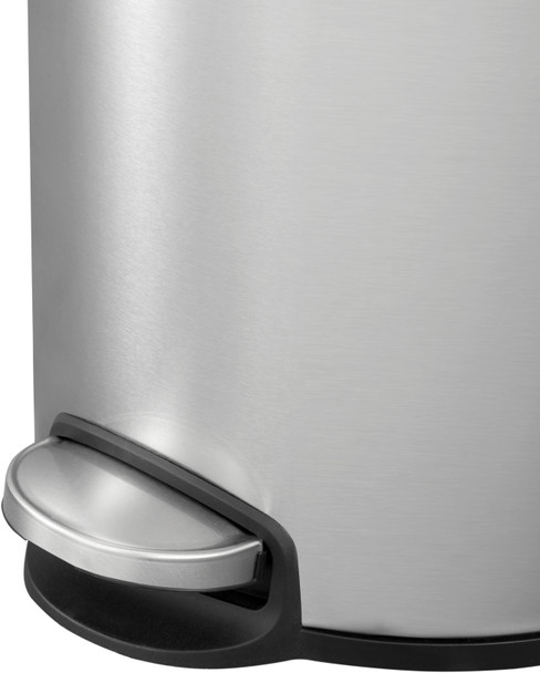 EK9115MT30 - EKO Eva Round Kitchen Pedal Bin - 30 Ltr - Stainless Steel - Foot Pedal Close-up