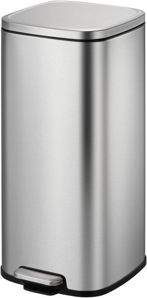 EK9384MT30 - EKO Stella Square Pedal Bin - 30 Ltr - Stainless Steel
