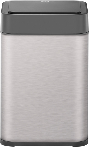 EK9208RGMT10 - EKO Echo Touch-Free Sensor Bin - 10 Ltr - Stainless Steel - Front