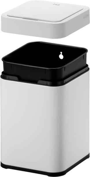EK9208RPW10 - EKO Echo Touch-Free Sensor Bin - 10 Ltr - White - Rim Removed