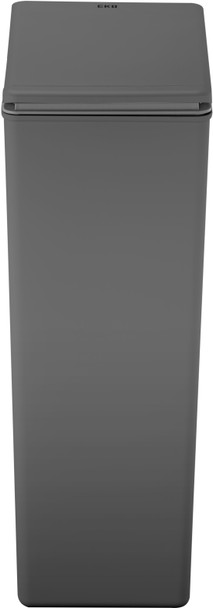 EK6187DG30 - EKO Morandi Touch Bin - 30 Ltr - Dark Grey - Front Showing Slimline Design