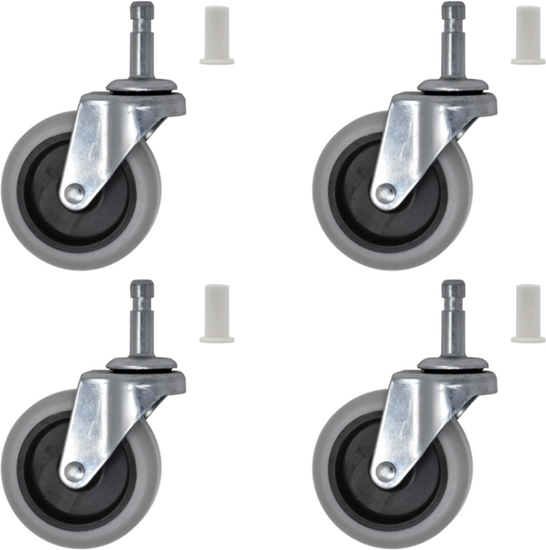 Rubbermaid Swivel Castor Kit for Utility Carts - Pack of 4