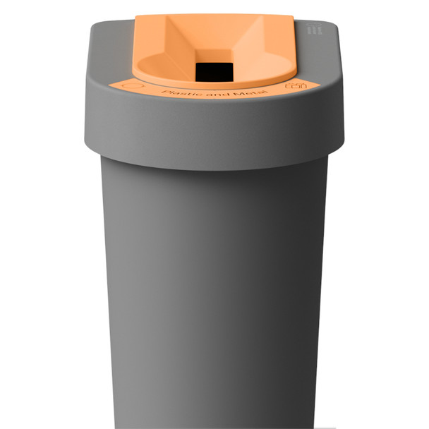 uBin Recycling Bin - 70 Ltr - Plastic & Metal - 1433