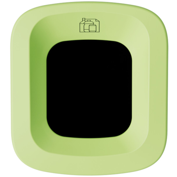 1464 - uBin Mini Recycling Bin - 50 Ltr - Mixed Recycling - Overhead of Aperture
