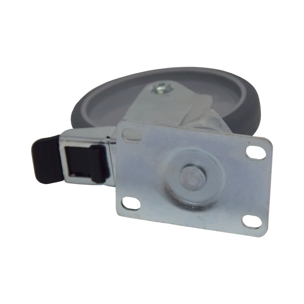 Rubbermaid Compatible Replacement Swivel Castor with Brake - 125mm