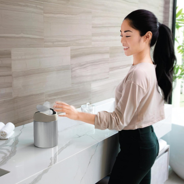 simplehuman Mini Bin - 1.5 Ltr - Stainless Steel