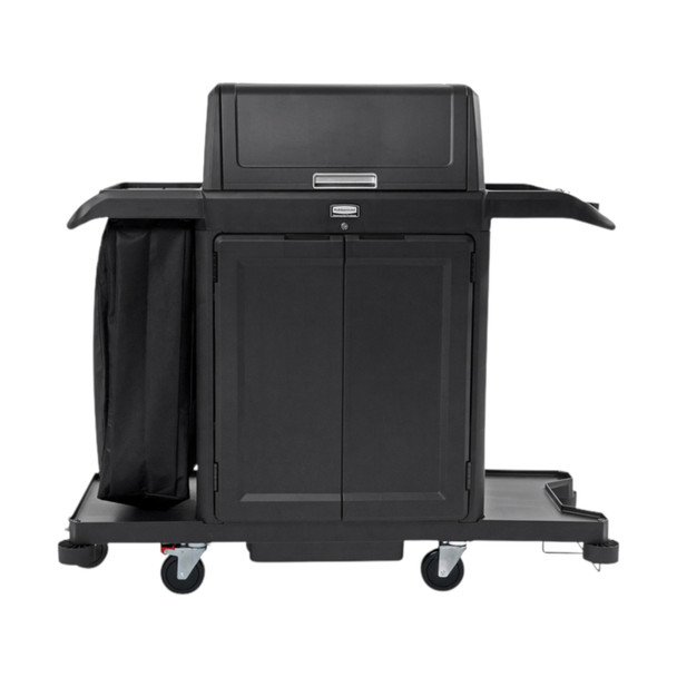 2202587 - Rubbermaid Full Size Housekeeping Cart with Locking Doors & Security Hood