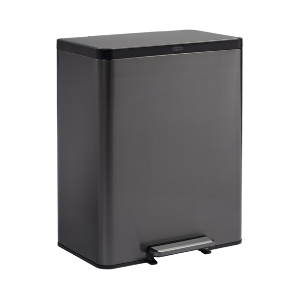 2145985 - Rubbermaid Elite Dual Stream Pedal Bin - 60 Ltr - Charcoal 2145985 - Rubbermaid Elite Dual Stream Pedal Bin - 60 Ltr - Charcoal