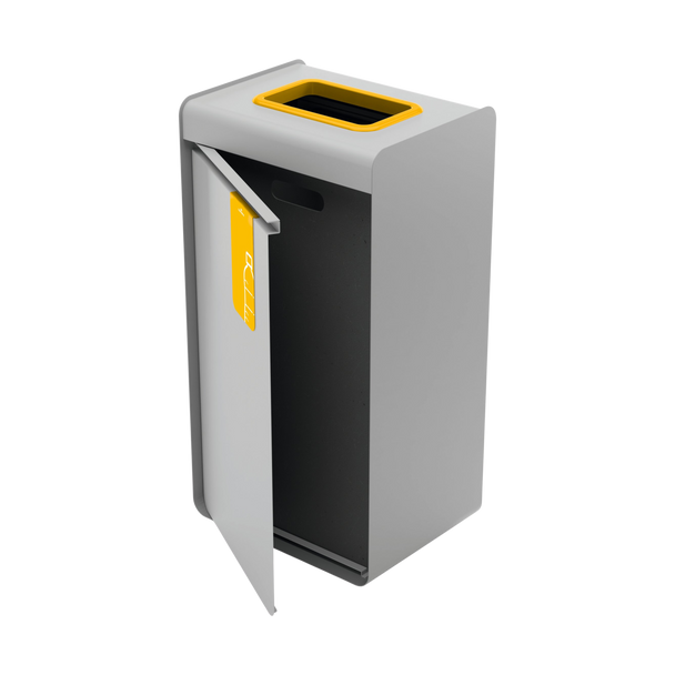 DURASORT Plastic Waste Collector with Door Partially Open