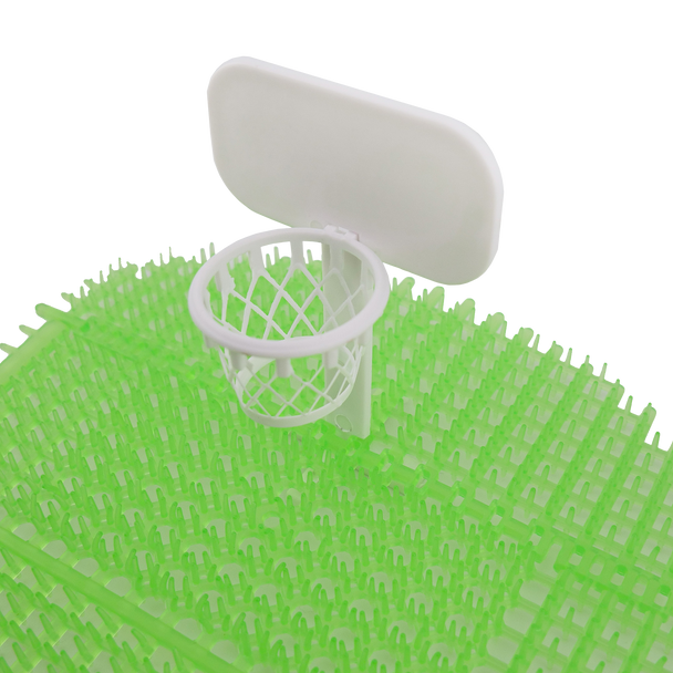 Close-Up of Basketball Net Facing Left