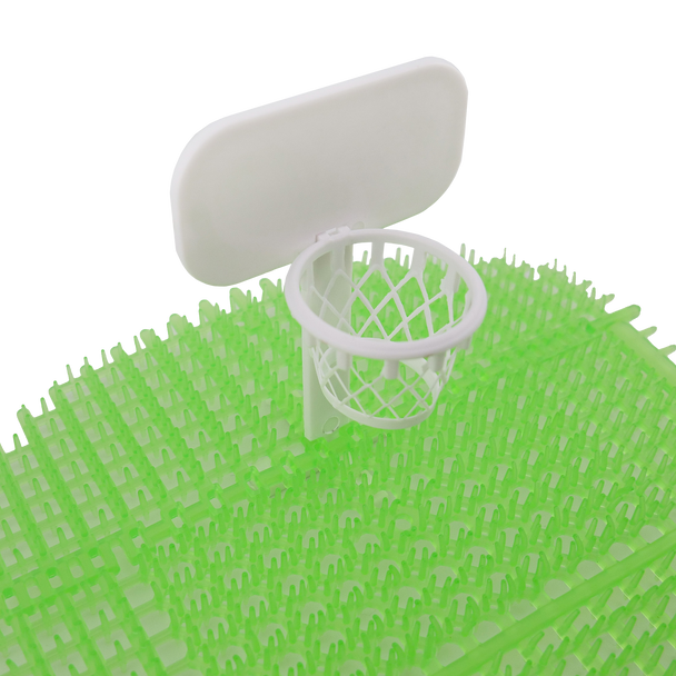 Close-Up of Basketball Net Facing Right