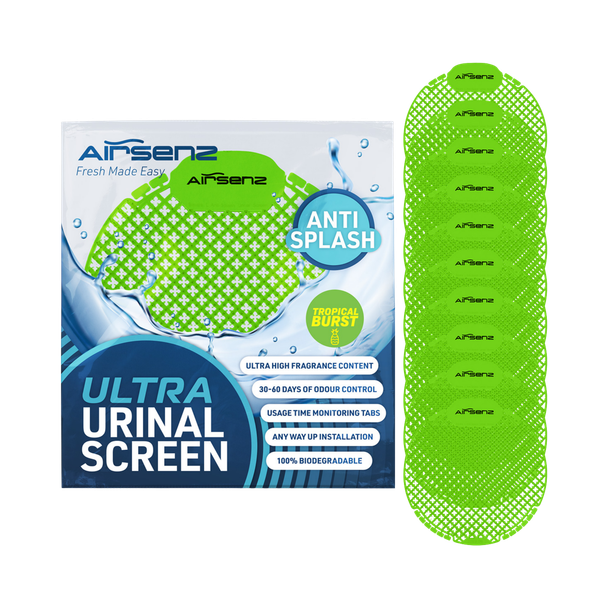Airsenz Ultra Urinal Screen - Tropical Burst - Pack of 10