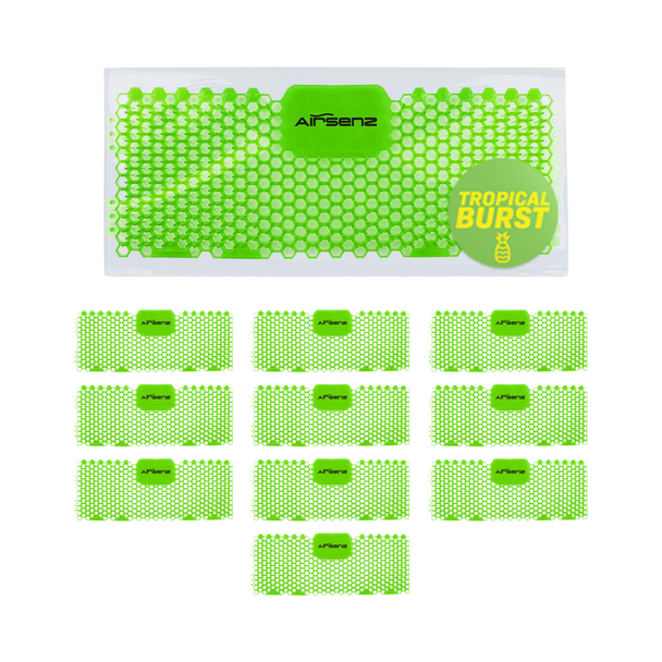 Airsenz Rectangular Trough Urinal Screen - Tropical Burst - Pack of 10