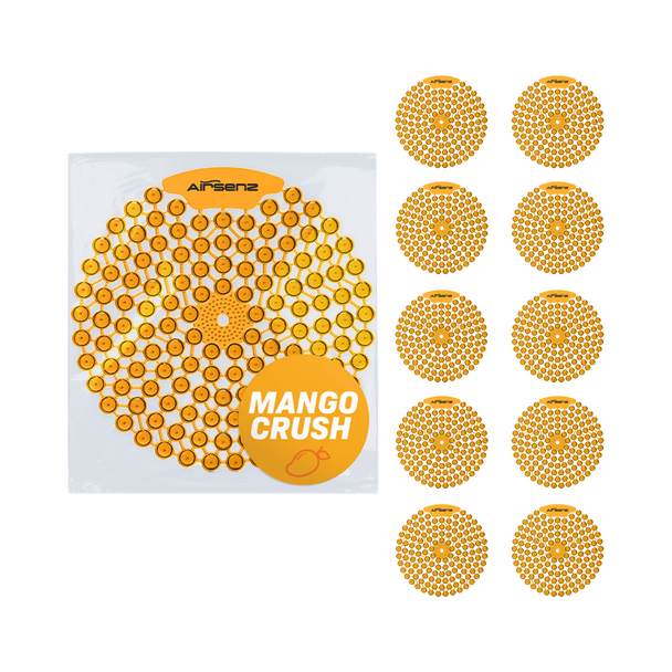 Airsenz Pearl Urinal Screen - Mango Crush - Pack of 10