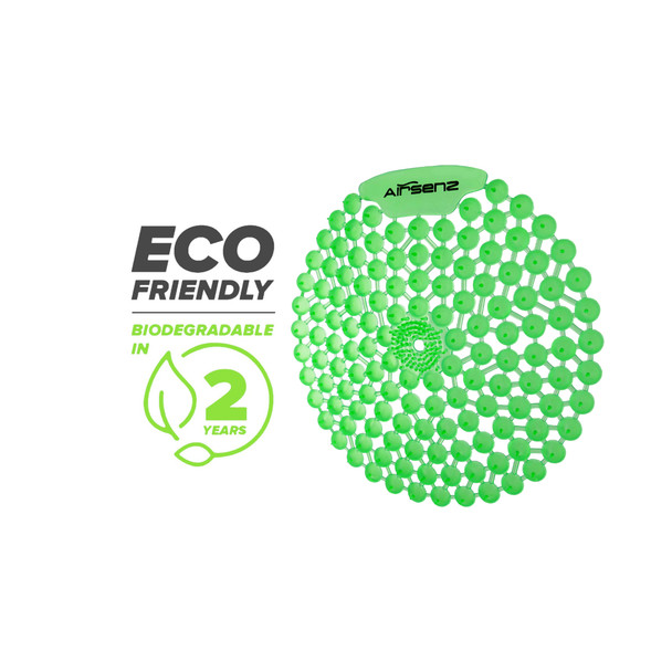 Airsenz Pearl Urinal Screens Are Fully Recyclable and Degradable within 2-years