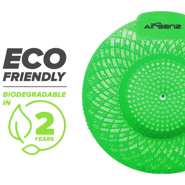 Airsenz Swirl Bio-Enzymatic Urinal Screen Fully Degradable within 2-years