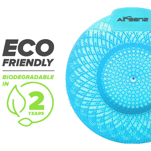 Airsenz Swirl Bio-Enzymatic Urinal Screen Fully Degradable within 2-years