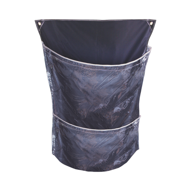 C2CL/1 - Racksack Rollcage 2-Pocket Reusable Recycling Sack - 200 Ltr - Clear - Facing Right