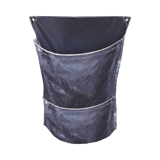 C2CL/1 - Racksack Rollcage 2-Pocket Reusable Recycling Sack - 200 Ltr - Clear - Facing Left