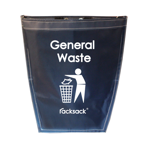 RSNB1/GW - Racksack Nano Reusable Recycling Sack - 32.8 Ltr - General Waste Text