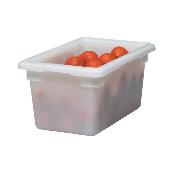 18L Cambro Poly Food Storage Box Filled with Oranges