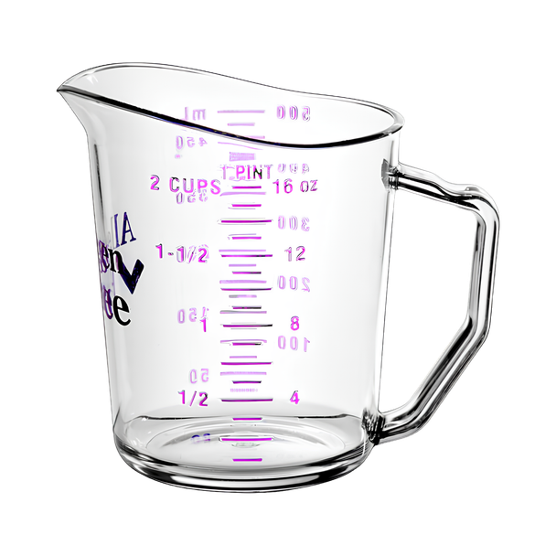 Image showing purple cup, pint and ounce graduations