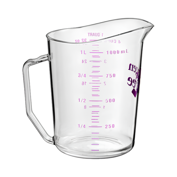 Image showing purple millilitre graduations