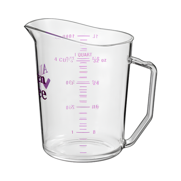 Image showing purple cup, quart and ounce graduations