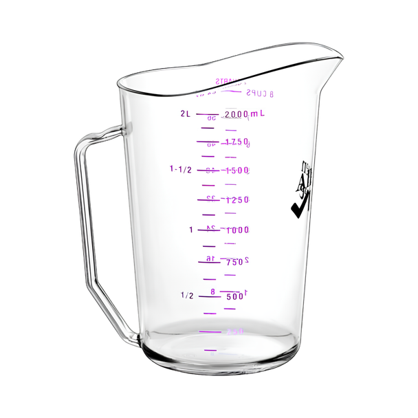 Image showing purple millilitre graduations