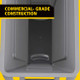 Rubbermaid Slim Jim with Venting Channels - 60 Ltr - Black