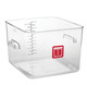 Rubbermaid Square Container - Clear - 11.4L Red