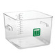 Rubbermaid Square Container - Clear - 11.4L Green