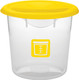 1980397 - Rubbermaid Round Storage Container - 3.8 Ltr - Yellow - With Lid Fitted