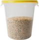FG572500YEL - Rubbermaid Round Container Lid - Medium - Yellow - Lid Fitted to Container Filled with Pulses