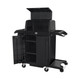 2202528 - Open Rubbermaid Locking Security Hood Fitted to a Housekeeping Cart with Open Doors