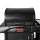 FG9T8600BLA - Rubbermaid Security Compartment - Front with Roll-Top Lid Closed